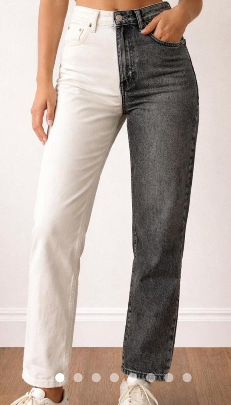 Revice True Love or Checkmate high-rise color block jeans Sz 26 NWOT